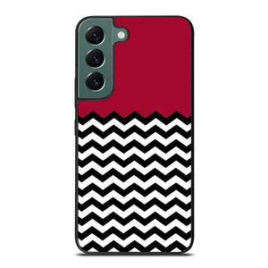 COLOR BLOCK DARK RED CHEVRON Samsung Galaxy S22 Case Cover COLOR BLOCK DARK RED CHEVRON Samsung Galaxy S22 Case Cover