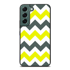 CHEVRON PATTERN YELLOW AND GREY Samsung Galaxy S22 Case Cover CHEVRON PATTERN YELLOW AND GREY Samsung Galaxy S22 Case Cover