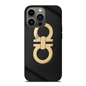 SALVATORE FERRAGAMO GOLD LOGO iPhone 13 Pro Case Cover SALVATORE FERRAGAMO GOLD LOGO iPhone 13 Pro Case Cover