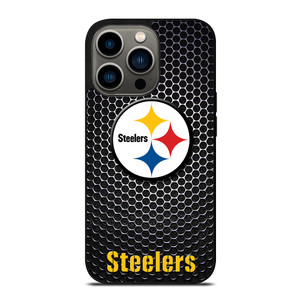 PITTSBURGH STEELERS METAL iPhone 13 Pro Case Cover