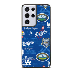 LOS ANGELES DODGERS LOGO COLLAGE Samsung Galaxy S21 Ultra Case Cover