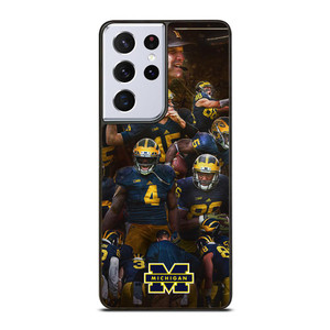 MICHIGAN WOLVERINES SQUAD Samsung Galaxy S21 Ultra Case Cover MICHIGAN WOLVERINES SQUAD Samsung Galaxy S21 Ultra Case Cover