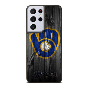 MILWAUKEE BREWERS WOODEN Samsung Galaxy S21 Ultra Case Cover MILWAUKEE BREWERS WOODEN Samsung Galaxy S21 Ultra Case Cover