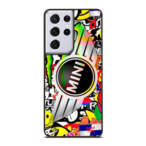 MINI COOPER STICKER BOMB Samsung Galaxy S21 Ultra Case Cover
