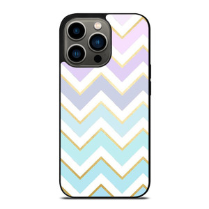 OMBRE PASTEL CHEVRON PATTERN iPhone 13 Pro Case Cover