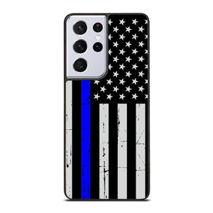 THIN BLUE LINE AMERICAN Samsung Galaxy S21 Ultra Case Cover