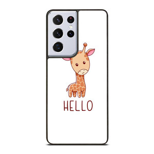 GIRAFFE HELLO Samsung Galaxy S21 Ultra Case Cover GIRAFFE HELLO Samsung Galaxy S21 Ultra Case Cover