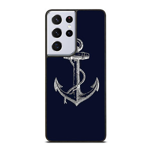 NAUTICAL ANCHOR NAVY BLUE Samsung Galaxy S21 Ultra Case Cover NAUTICAL ANCHOR NAVY BLUE Samsung Galaxy S21 Ultra Case Cover