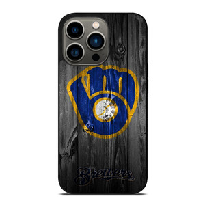 MILWAUKEE BREWERS WOODEN iPhone 13 Pro Case Cover MILWAUKEE BREWERS WOODEN iPhone 13 Pro Case Cover
