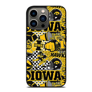 IOWA HAWKEYES COLLAGE iPhone 13 Pro Case Cover