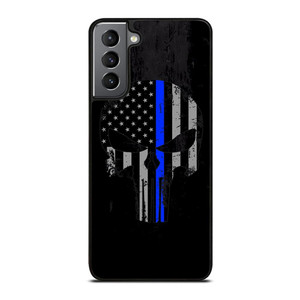 THIN BLUE LINE PUNISHER BLACK Samsung Galaxy S21 Plus Case Cover