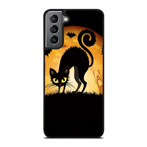 HALLOWEEN CAT Samsung Galaxy S21 Plus Case Cover HALLOWEEN CAT Samsung Galaxy S21 Plus Case Cover