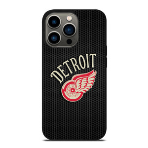 DETROIT RED WINGS METAL LOGO iPhone 13 Pro Case Cover