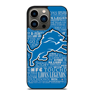 DETROIT LIONS QUOTE iPhone 13 Pro Case Cover