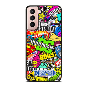 STICKER BOMB DC HOONIGAN Samsung Galaxy S21 Case Cover STICKER BOMB DC HOONIGAN Samsung Galaxy S21 Case Cover
