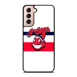 CLEVELAND INDIANS STRIPE LOGO Samsung Galaxy S21 Case Cover CLEVELAND INDIANS STRIPE LOGO Samsung Galaxy S21 Case Cover