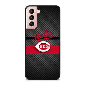 CINCINNATI REDS CARBON Samsung Galaxy S21 Case Cover CINCINNATI REDS CARBON Samsung Galaxy S21 Case Cover
