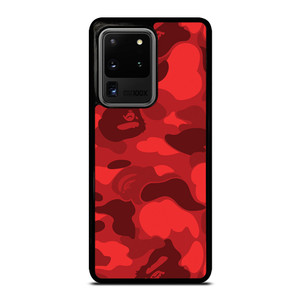BAPE CAMO RED Samsung Galaxy S20 Ultra Case Cover BAPE CAMO RED Samsung Galaxy S20 Ultra Case Cover