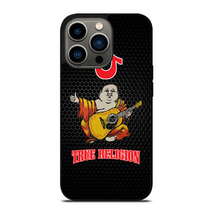BIG BUDDHA TRUE RELIGION METAL LOGO iPhone 13 Pro Case Cover