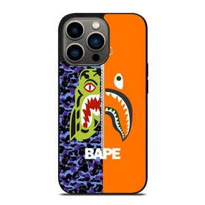 BAPE CAMO SHARK ZIPPER iPhone 13 Pro Case Cover