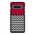 COLOR BLOCK DARK RED CHEVRON Samsung Galaxy S10 Plus Case Cover