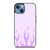 PURPLE FLAME iPhone 13 Case Cover