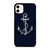 NAUTICAL ANCHOR NAVY BLUE iPhone 11 Case Cover