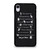 DISNEY LESSONS BLACK MARBLE iPhone XR Case Cover