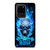 BIKER SKULL FLAMING BLUE Samsung Galaxy S20 Ultra Case Cover