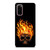 BIKER SKULL FLAMING Samsung Galaxy S20 Case Cover