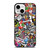 STICKER BOMB DC iPhone 13 Mini Case Cover