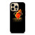 MIAMI HEAT FIRE LOGO iPhone 14 Pro Max Case Cover