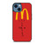 CACTUS JACK TRAVIS SCOTT MCDONALD'S LOGO iPhone 14 Case Cover