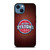 DETROIT PISTONS WOODEN LOGO iPhone 14 Case Cover