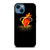 MIAMI HEAT FIRE LOGO iPhone 14 Case Cover