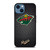 MINNESOTA WILD METAL iPhone 14 Case Cover