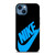 NIKE LOGO BLUE iPhone 14 Case Cover