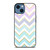 OMBRE PASTEL CHEVRON PATTERN iPhone 14 Case Cover