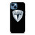 TESLA BLACK LOGO iPhone 14 Case Cover