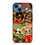 TOY MACHINE STICKER SKATEBOARD iPhone 14 Case Cover