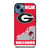 UNIVERSITY GEORGIA BULLDOGS 4 iPhone 14 Case Cover