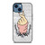 WOODEN CUTE HEART FINGER iPhone 14 Case Cover