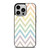 CHEVRON PATTERN RAINBOW COLOR iPhone 14 Pro Case Cover