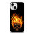 BIKER SKULL FLAMING iPhone 13 Mini Case Cover