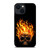 BIKER SKULL FLAMING iPhone 14 Plus Case Cover