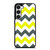 CHEVRON PATTERN YELLOW AND GREY Samsung Galaxy S23 Case Cover