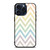 CHEVRON PATTERN RAINBOW COLOR iPhone 15 Pro Max Case Cover