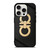 SALVATORE FERRAGAMO GOLD LOGO iPhone 15 Pro Case Cover