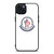 MONCLER LOGO WHITE iPhone 15 Plus Case Cover