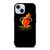 MIAMI HEAT FIRE LOGO iPhone 15 Case Cover